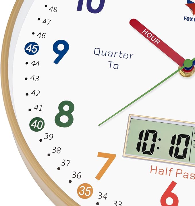 Foxtop Digital and Analog Learning Clock - Image 8