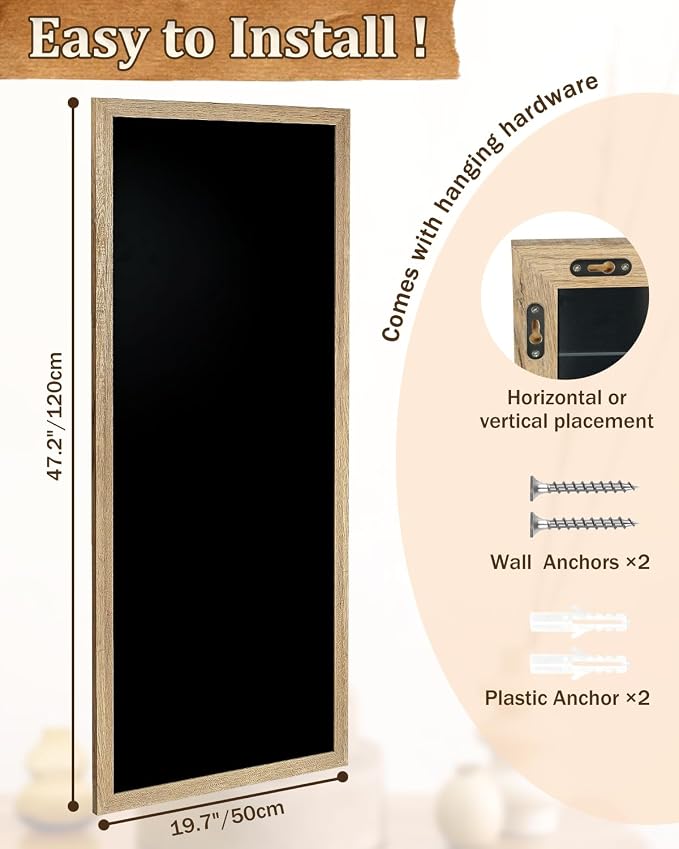 Magnetic Chalkboard for Wall, Long Chalk Board, Wall Hanging Menu for Restaurant - Image 3