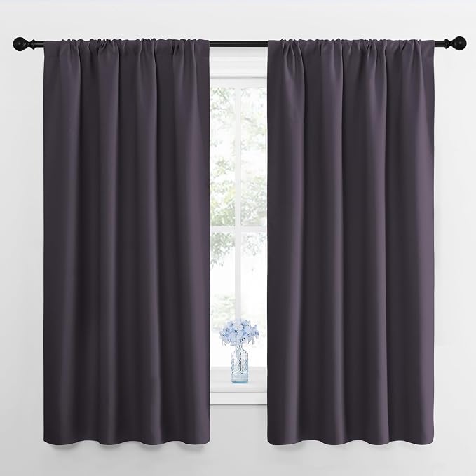 NICETOWN Blackout Curtains for Living Room, 2 Panels, 42 by 63, Darkening by NICETOWN