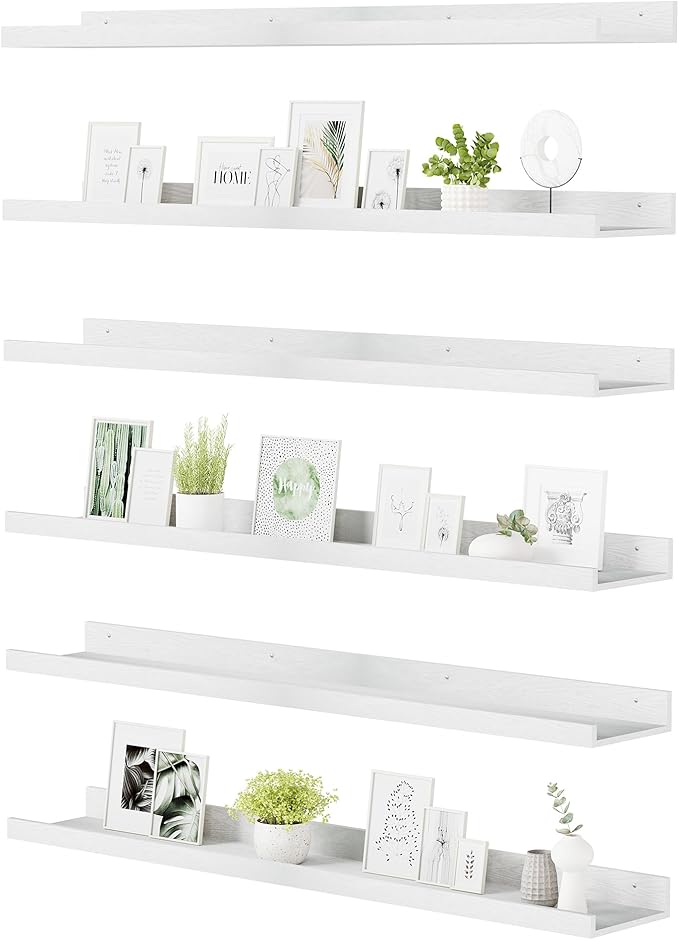 upsimples Floating Shelves for Wall, 47.3 Inch Shelves for Decor Storage Set of by upsimples