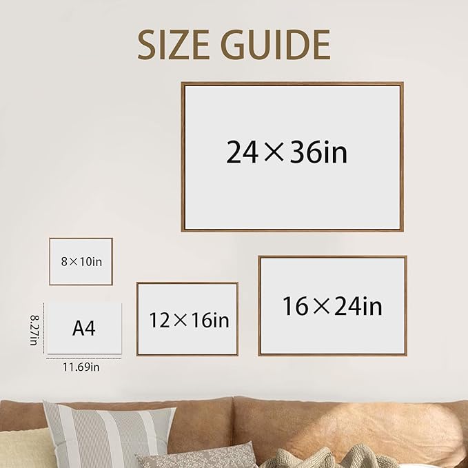 OIQArtOIQ Framed Vintage Landscape Wall Art Shepherd Natural Scenery Oil - Image 3