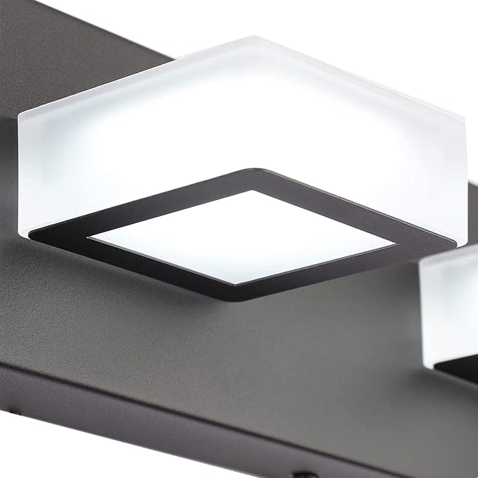 Ralbay Black Bathroom Lights Fixtures Dimmable 5 Color Temperature Black - Image 7