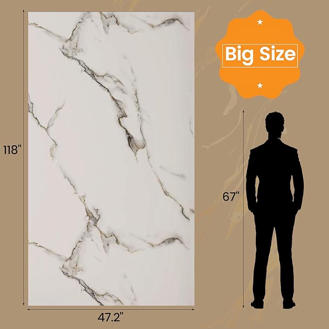 KASARO Peel and Stick Backsplash Wall Tile, 118 × 47 inch, Self-Adhesive - Image 4