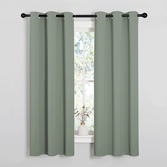 NICETOWN Bedroom Curtain Panels Blackout Draperies, Thermal Insulated Solid by NICETOWN