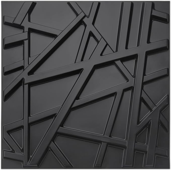 Art3d 19.7" x 19.7" Wall Panel Stripes by Art3d