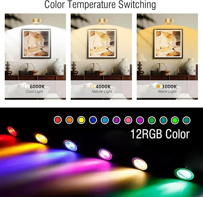 Xuolder Picture Lights for Wall, 2000mAh Rechargeable Battery Poster Lights LED - Image 2
