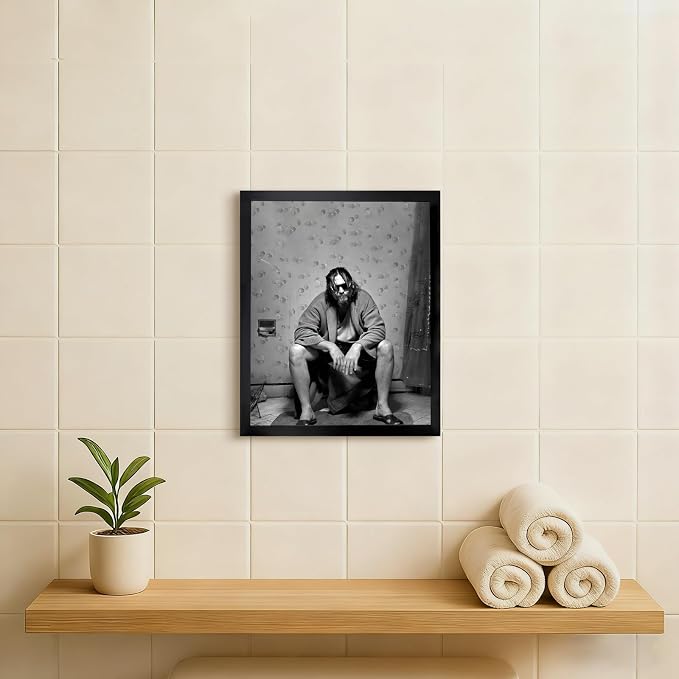 Black and White Wall Art Bathroom Funny Bathroom Pictures Wall Decor-90s - Image 3