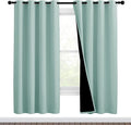 NICETOWN 100% Blackout Window Curtain Panels, Full Light Blocking Drapes by NICETOWN