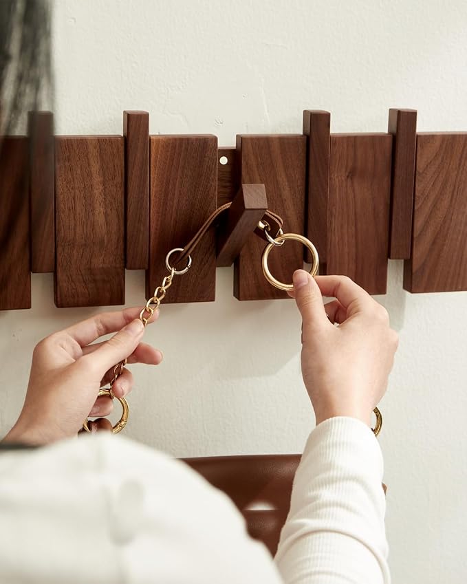 Wood Coat Rack Wall Mount - Image 6