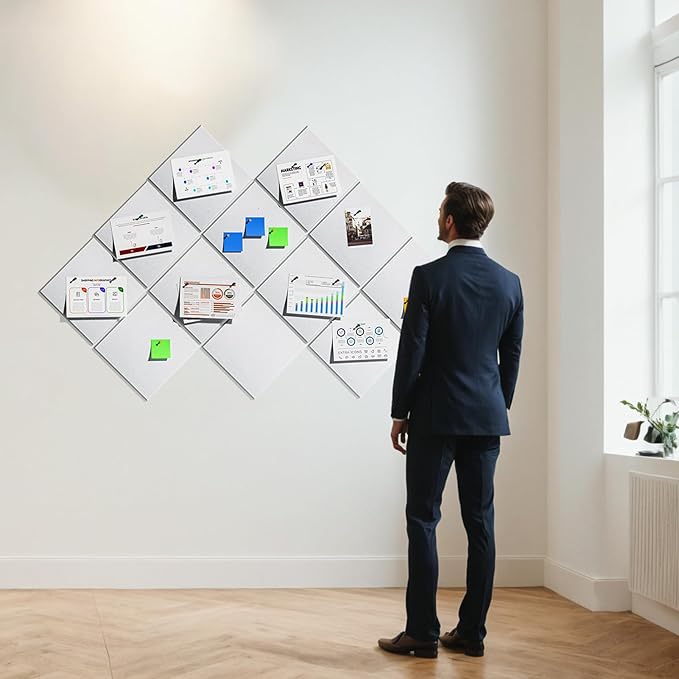 MaxGear Large Cork Board for Wall 36" x 24", 6 Pack Felt Wall Tiles - Image 9