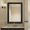 30" x 36" Rustic Wooden Framed Wall Mirror by nolsia
