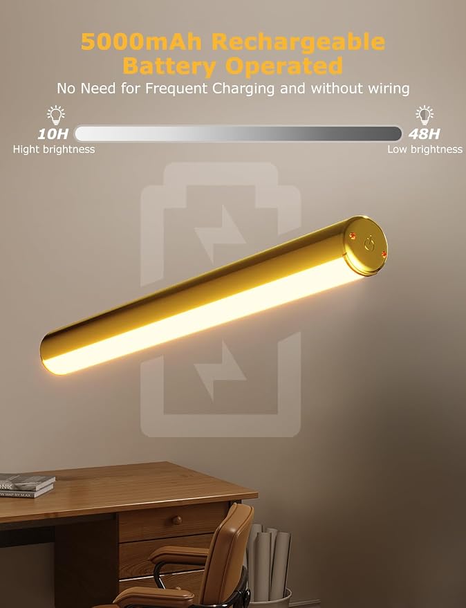 Picture Light Battery Operated, 13in Wireless Art Light - Image 7