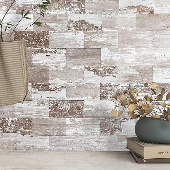 AULIGET 3" x 6" Subway Tile Peel and Stick Backsplash, Thick PVC Stick on Wall - Image 2