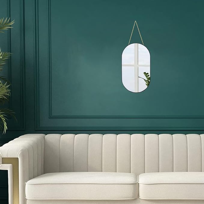 YCHMIR Oval Wall Mirror, Oval Shape, - Image 3