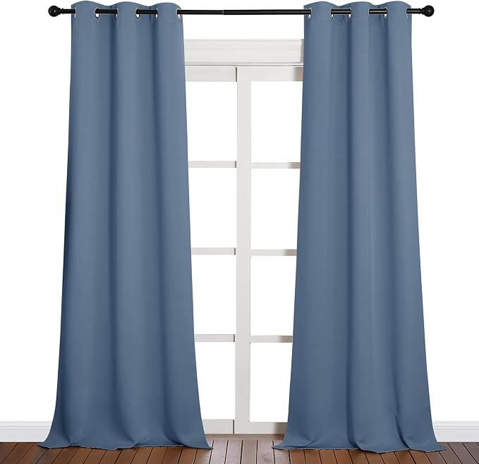 NICETOWN Living Room Blackout Curtains 90 inches Long, Thermal Insulated Noise - Image 2