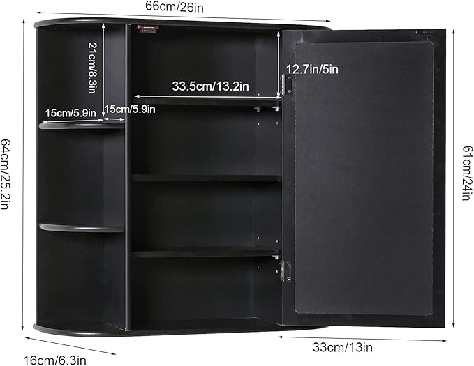 Iwell Bathroom Medicine Cabinet - Image 3
