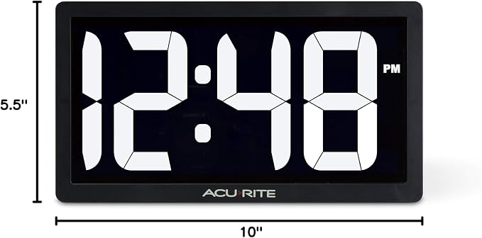 AcuRite 75114M 10-inch LED Digital Clock - Image 7