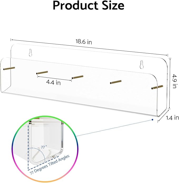 HIIMIEI Brochure Holder Wall Mount, Pamphlet Display Stand - Image 6
