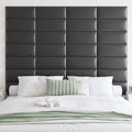 IFNOW Wall Mounted Upholstered Headboard King, 12 Panels 3D Peel and Stick by IFNOW