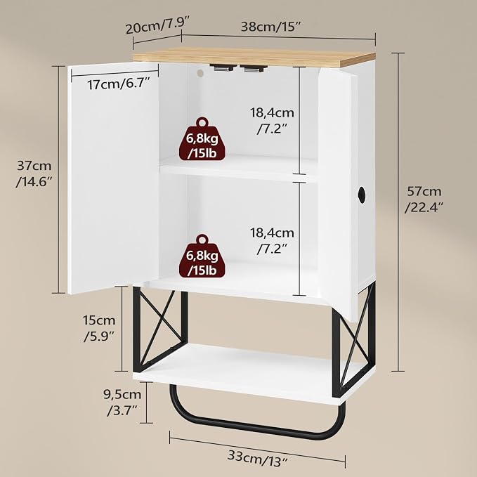 MAHANCRIS Bathroom Wall Cabinet - Image 2
