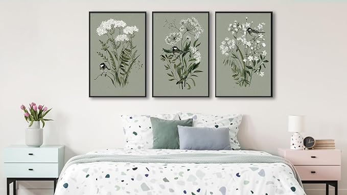 Vibrant Flowers Canvas Wall Art - Image 3