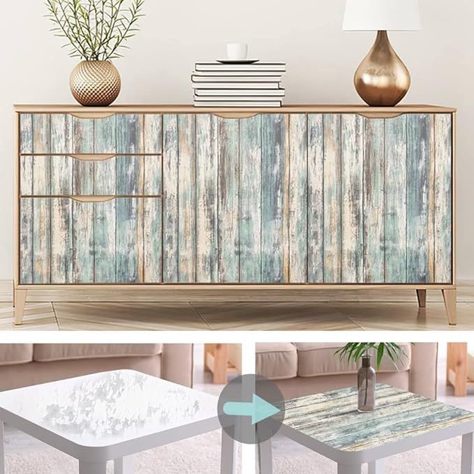 Arthome 17x78.7'' Rustic Wood Contact Paper Peel and Stick Self-Adhesive - Image 3