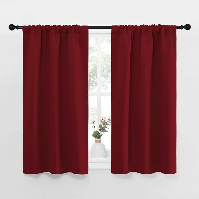 NICETOWN 40inch Curtains for Small Windows, Thermal Insulated Privacy Short by NICETOWN