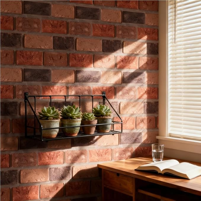 Faux Brick Wall Panels, 3D Wall Panel Peel and Stick, Brick Wallpaper, Faux - Image 2