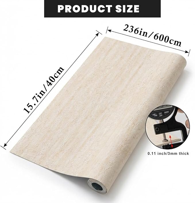 3D Wall Panels Peel and Stick – 15.74" x 236" PVC Faux Texture Wall Covering - Image 6