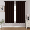 CUCRAF Blackout Curtains 45 inch Length 2 Panels Set, Rod Pocket Room Darkening by CUCRAF