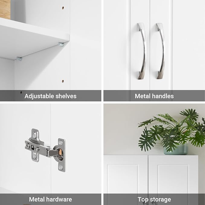 SoBuy Wall Cabinet Over the Toilet, Medicine Cabinet - Image 7