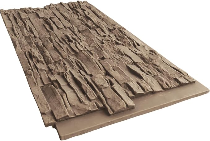 EverStone Canyon Ridge Faux Stone Panel, 45 3/4"W x 24 1/2"H x 1 1/4"D - Image 6