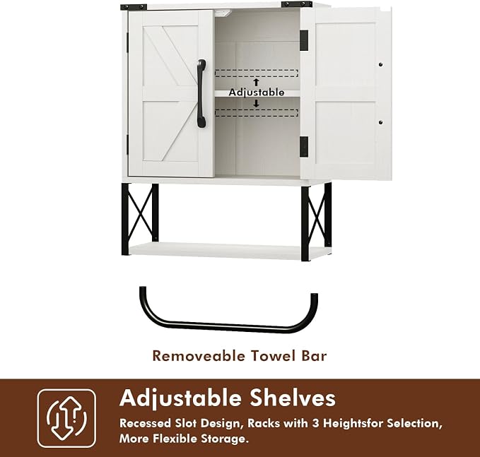 RUSTOWN Farmhouse Rustic Medicine Cabinet - Image 8