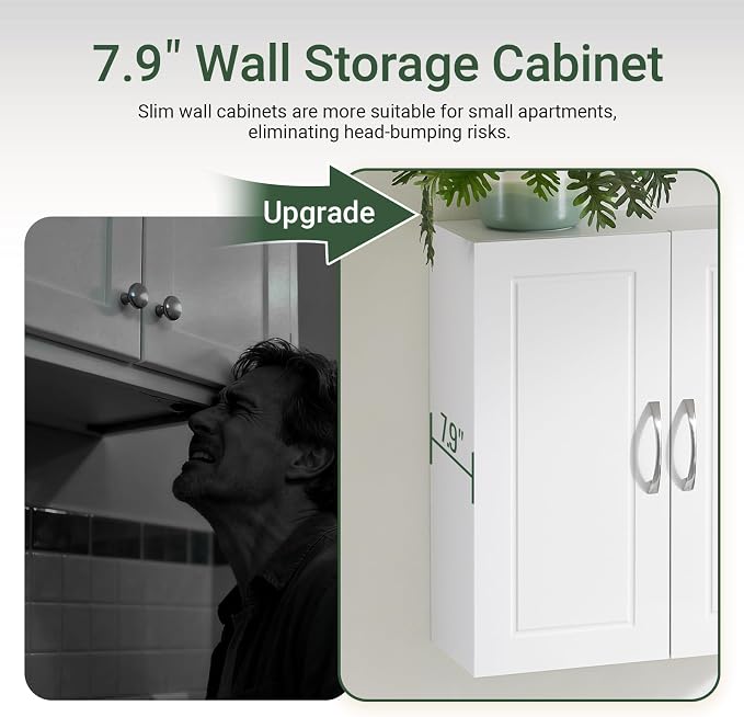 SoBuy Wall Cabinet Over the Toilet, Medicine Cabinet - Image 5