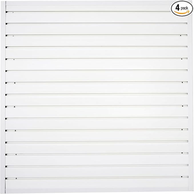 Slatwall Panel Garage Organizer Heavy Duty Wall Mounted, PVC Slat Panels Home by FRAYSCENT