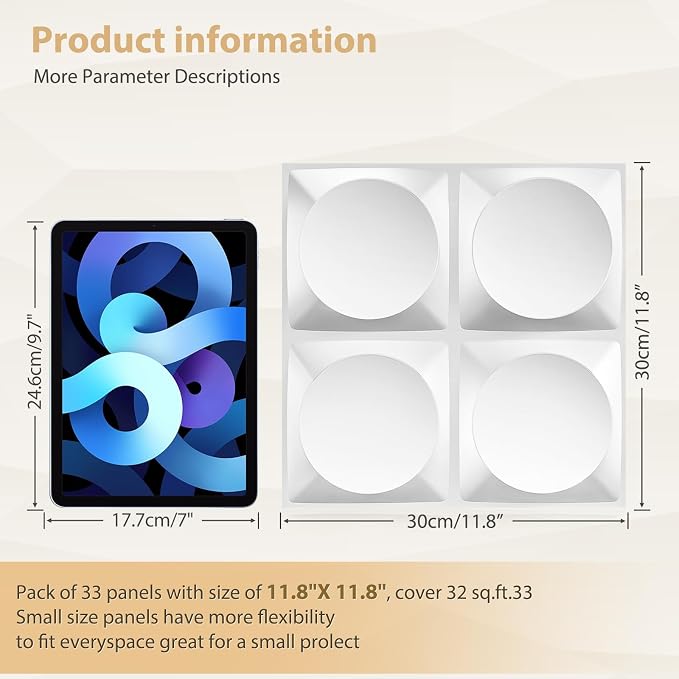 Heikki 30 Pack 3D Wall Panel for Interior Wall Décor, PVC Flower Textured Wall - Image 4
