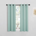 NICETOWN Thermal Insulated Curtains Blackout Draperies, Aqua Blue, 29 by 40 by NICETOWN