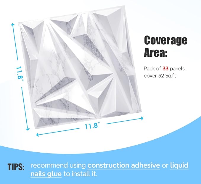 STICKGOO 33 Pack 3D Wall Panels - Image 4