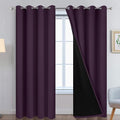 Yakamok 100% Blackout Curtains 84 Inches Long, 2 Thick Layers Heat and Full by Yakamok