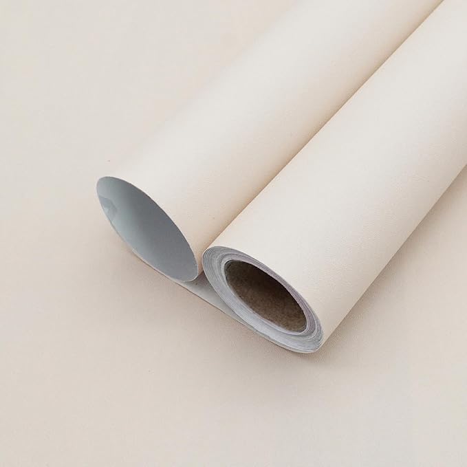 Yancorp 16"x120" Matte Beige Contact Papaer Peel and Stick Wallpaper Vinyl Wrap by YancorpHomeDecor