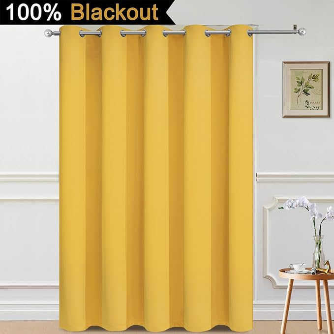 Yakamok 100% Blackout Lined Panels, Thermal Insulated Blackout Curtains - Image 2