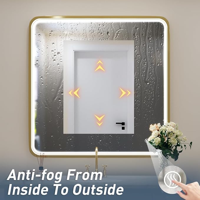 36X36 Inch LED Bathroom Mirrors, Bathroom Vanity Mirror - Image 5