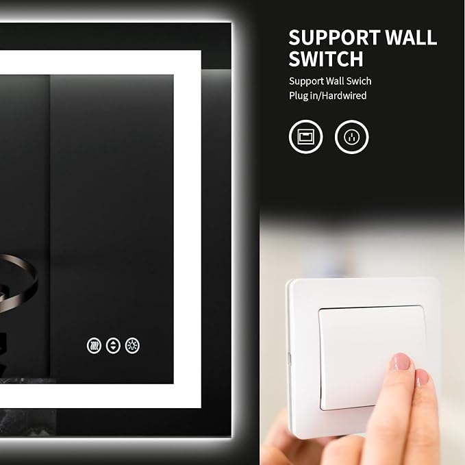 LOAAO 40X24 LED Bathroom Mirror - Image 7