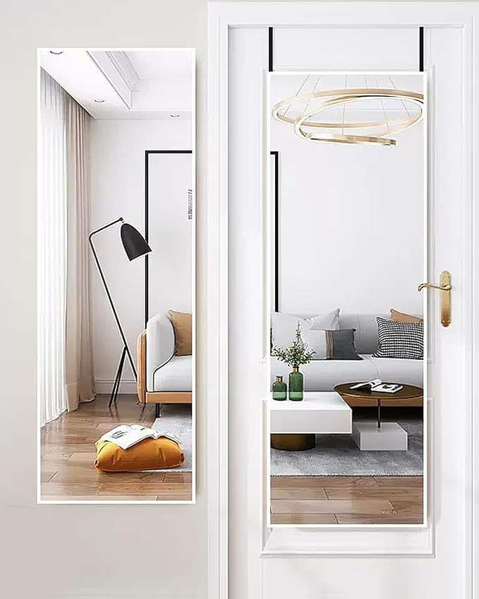 NEARBYSD 48"x 14" Door Mirror, Full Length Wall Mounted, Over The Door Mirror by NEARBYSD