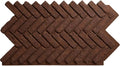 EverStone Herringbone Faux Brick Panel, 46 1/2"W x 25 1/4"H x 1"D, Pizzeria by EkenaMillwork