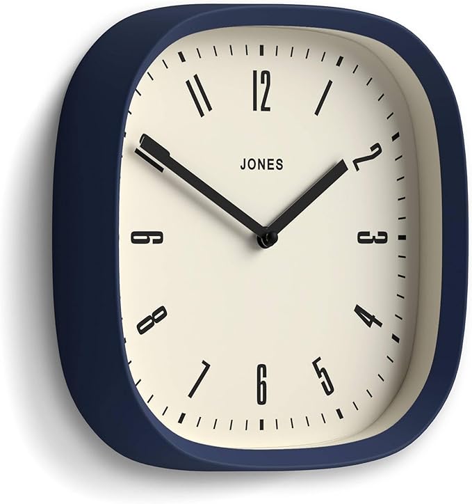 JONES CLOCKS® Marvel Wall Clock | Modern Retro Rounded Square Clock | 10 inch | - Image 2