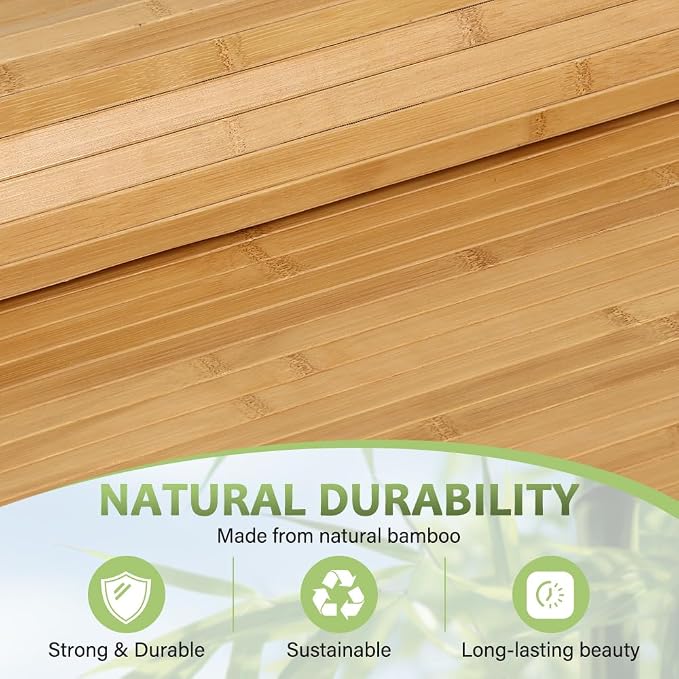 LUCKUP Bamboo Wall Panel for Interior Wall Decor, Kitchen & Office - Image 3