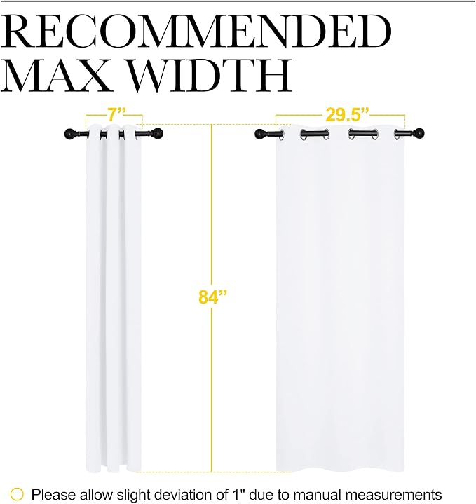 NICETOWN 50% Light Blocking Curtain Panels - Image 2