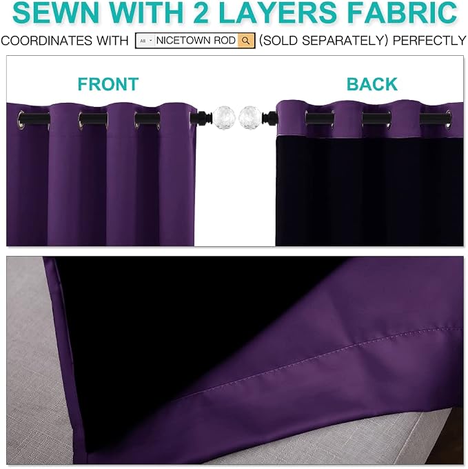 NICETOWN Cold Blocking 100% Blackout Curtains - Image 5
