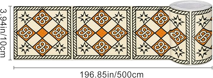 HOMETITUTE Wallpaper Border Peel and Stick Decorative Wall Trim Self Adhesive - Image 3